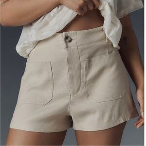 Anthropologie Colette Linen Shorts